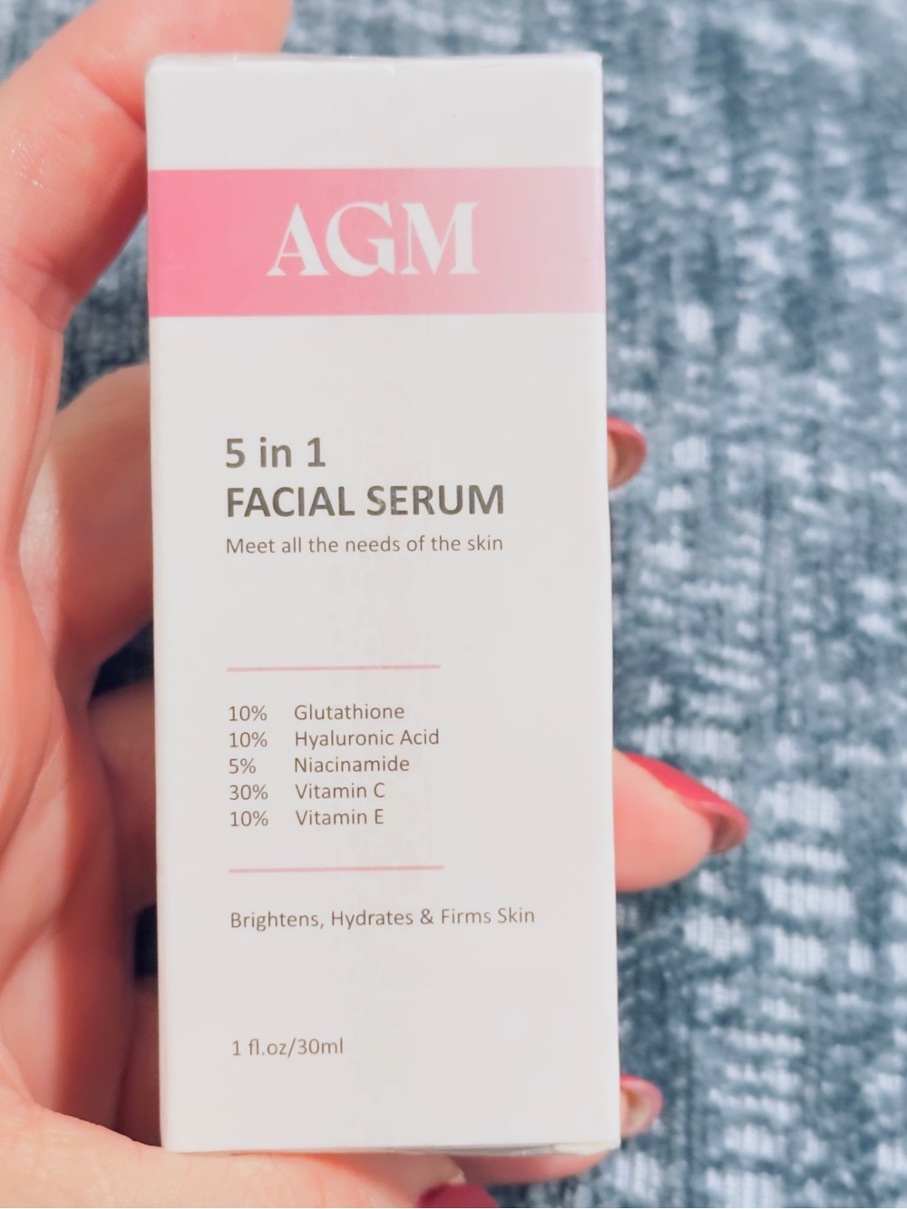 AGM 5 in 1 Facial Serum BriAGM 5 in 1 Facial Serum Brightens Hydrates Firms Skin